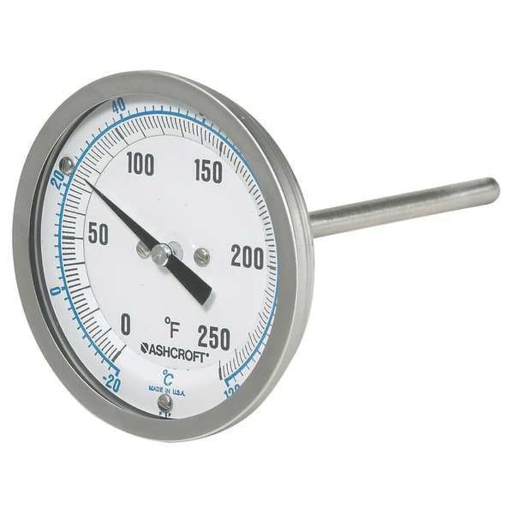 Thermomètre à cadran sonde de cuisson inox de 10 à 290 °C