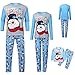Produktbild Writtian Weihnachten Schlafanzüge Nachtwäsche Familie Weihnachts Schlafanzug Erwachsene Pyjama Set für Kinder Jungen Mädchen Damen Sleepwear Set Elf Christmas Family Happy Jolly PJ Sets Hellblau