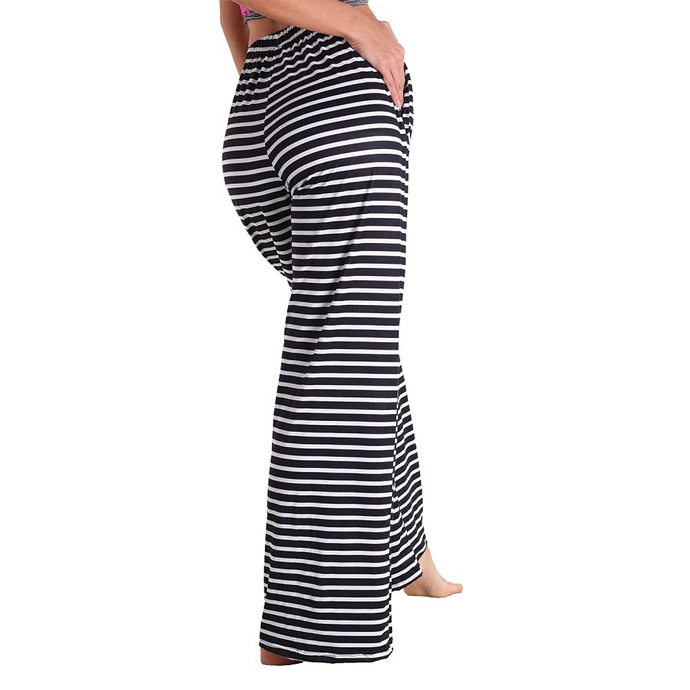 Pantaloni Pigiama In Cotone Per Donna – A Gamba Larga Con Tasche, Stampati, Con Coulisse, Comodi Per Casa, Viaggi E Relax