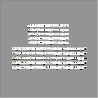 10Pieces(5 * 3LED+5 * 6LED) Compatible with UE40H6500 UE40H5500 LED Backlight bar D4GE-400DCA-R1 R2 D4GE-400DCB-R1 R2 30449A 30450A