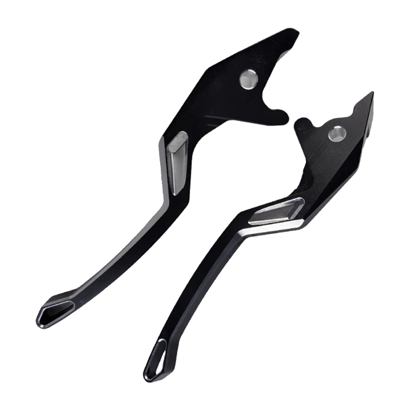 Fazvncv Silver Machined Motorcycle Brake Lever Set Featuring Synchronized Disc Control And Full Rotation Adjustable For Scooters Motorcycle Grip Brake Lever