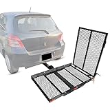 New Mobility Hitch Mounted Carrier For Wheelchair Electric Scooter Medical Disability With Rack Ramp - 400 lbs