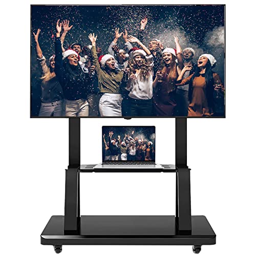 Soporte Rodante Para TV De 32-75 Pulgadas Con Estante miniatura 1