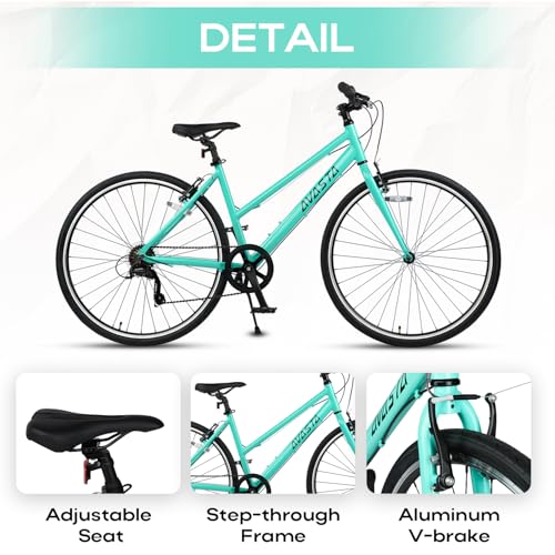 AVASTA Populus 700C Road Bike for Women with Kickstand, 15