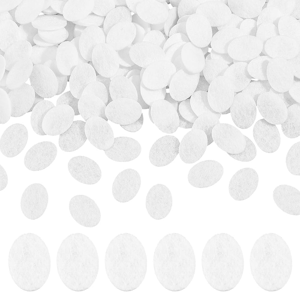 PH PandaHall 300PCS Felt Eye Patches 18x13mm Flat Eyes Blank Sew on Eye Pads Black Ovals Cutouts Pre Cut Crochet Eyes for Plush Puppet Teddy Bear Crochet Animals Handcraft Crafts Making Sewing Costume