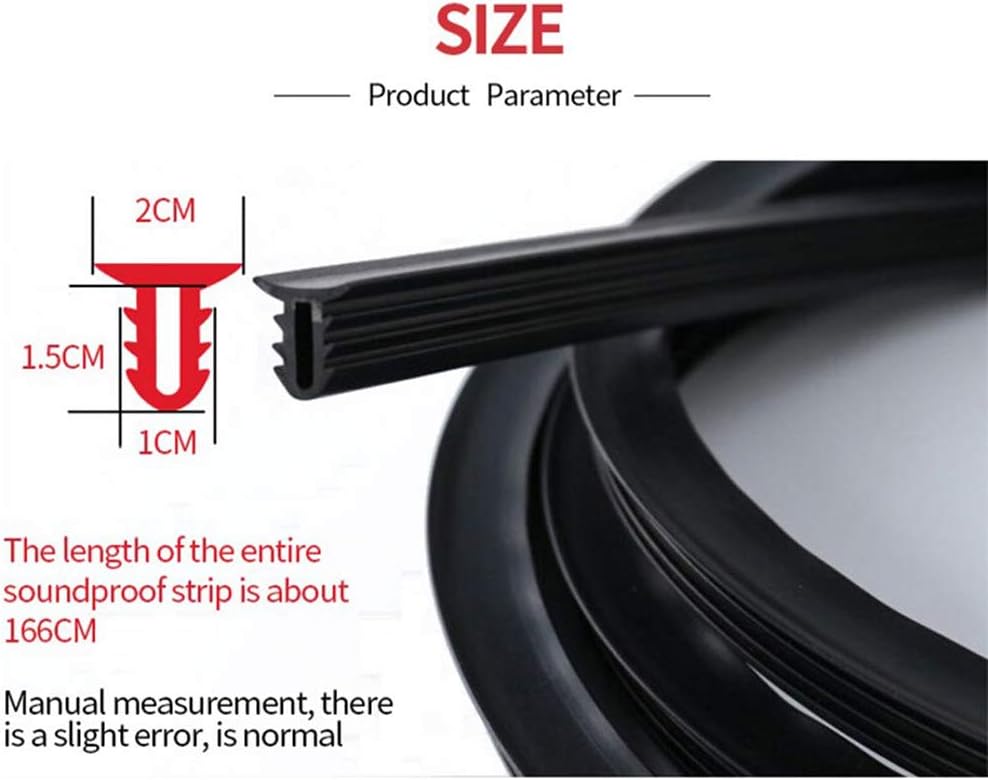 Car Seal Strip 1.6m Soundproof Dustproof U Type Rubber Edges Sealing Strip Noise Insulation For Auto Car Dashboard Windshield
