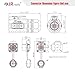 JRready JRSSWCONN CP20 4 Pin Industrial Waterproof Connector 3 Sets, IP68 Waterproof Connector with Flange Panel Mount, 14-18AWG Terminals with Pin Removal Tool (Assembly Style:Solder)