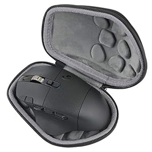 co2CREA Hard Travel Case Replacement for Logitech G604 Lightspeed Wireless Gaming Mouse (Black Case)