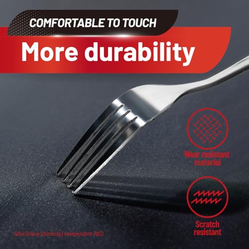 Image of Plastic Table Cloth, 310 Ft X 54 In Disposable Tablecloth Black and Gold Tablecloth Premium PEVA Plastic Table Cloth Disposable with Any Cut Sliding Cutters for Picnics, Parties, Birthdays, Festivals