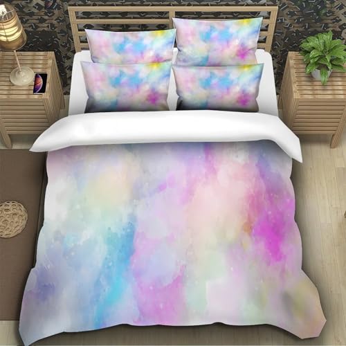 Housse de couette imprimé 3D 200x200cm résistante et zippée - 5