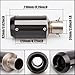 TBVECHI Motorcycle Carbon Fiber Exhaust Muffler Black