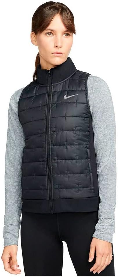 Nike Therma Women's Synthetic-Fill Running Vest (Black, Large)