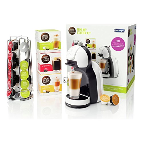 Image of Nescafe Dolce Gusto Mini Me Coffee Machine Starter Kit (White /Black)