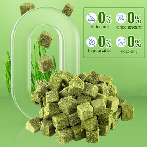 Image of 60g /2.13oz Cat Grass Teething Toy Hairballs,Chew Treats for Cats,Edible Cat Chew Toys,Natural for Cats,Teeth Cleaning and Hairball Removal (60g)