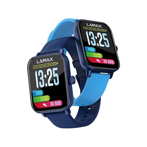 Smartwatch bis 100 Euro Lamax BCool2 Play Blue mit Fitnessfunktionen