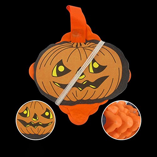 Artfen 2 Pcs Halloween Party Pull Flower Decoration Halloween Paper Garland Banners Pumpkin Flowers Hanging Type Home Hotel Office Party Garden Bar Decor (9.9Ft Each) #TOP5