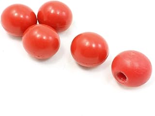 New Lon0167 5 Pcs Red Plastic Solid Ball Knobs 10mm drills holes for Machine Tool Lever Joystick(5 StÃ¼ck rote Kunststoff KugelknÃ¶pfe 10mm Bohrung fÃ¼r Werkzeugmaschinenhebel