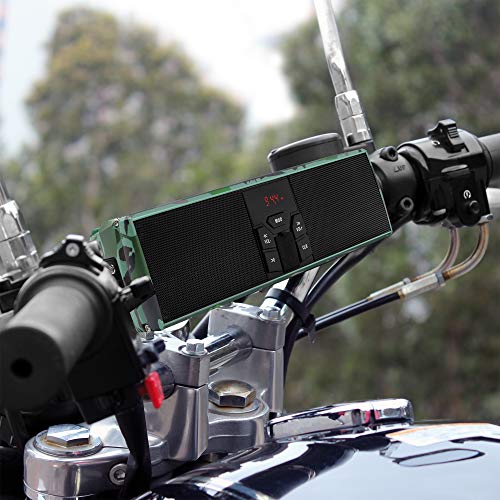 Gohawk Re9-X Gen.3 Waterproof Bluetooth Motorcycle Stereo Speakers Led Soundbar 7/8-1.25 In. Handlebar Mount Mp3 Music Player Audio Amplifier System Atv 4 Wheelers Usb Aux Fm Radio #TOP1