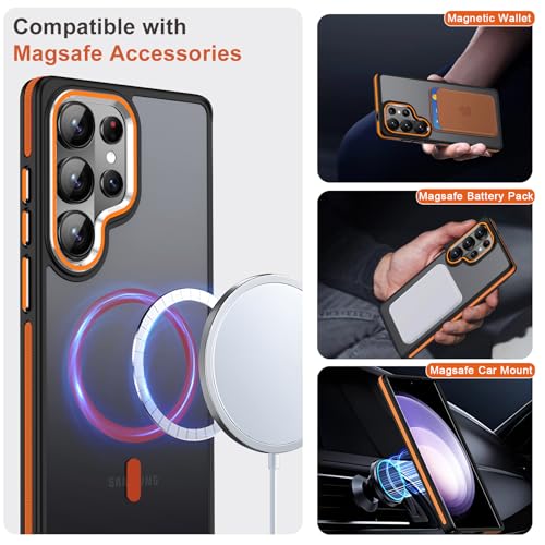 Image of MALEWOLF Magnetic Case for Samsung Galaxy S26 Ultra, Color Hybrid Cover