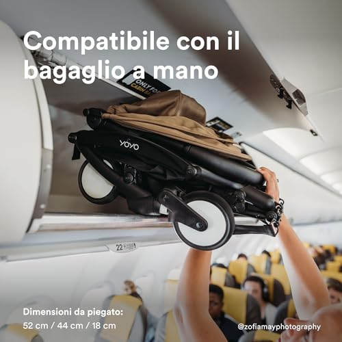 Stokke Yoyo 0+ Newborn Pack, Black - Include Materasso, Capottina Estendibile E Allacciatura A 5 Punti - Richiede Telaio Yoyo (Venduto Separatamente) - 4