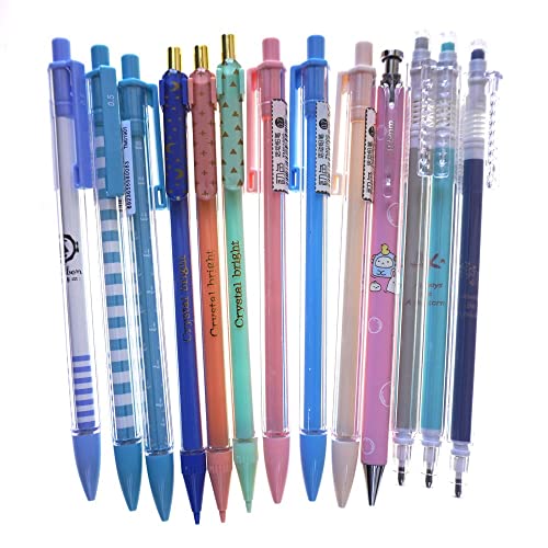 Dzdzcrafts Kawaii Color 0.5Mm 0.7Mm Mixed 16Pcs Mechanical Pencils Office School Supplies (Some With Top Erasers) #TOP5