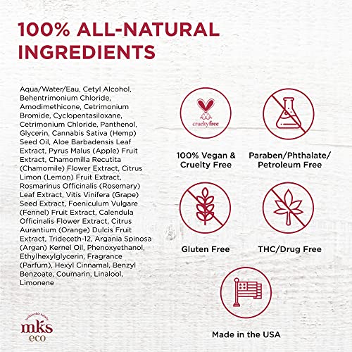 Mks Eco X, Original Scent - 4 Fl Oz - Leave-In Treatment & Detangler - Moroccan Argan Oil, Hemp Seed Oil - Vegan & Cruelty Free #TOP5