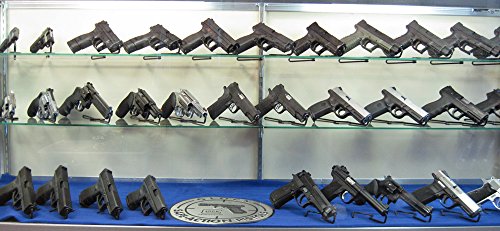 Ultimate Arms Gear Black Coated Steel Construction Easy Use Universal Revolver Pistol Gun Handgun Firearm Storage Shelf Rack Stand Holder Single Barrel Mount For Anywhere #TOP7