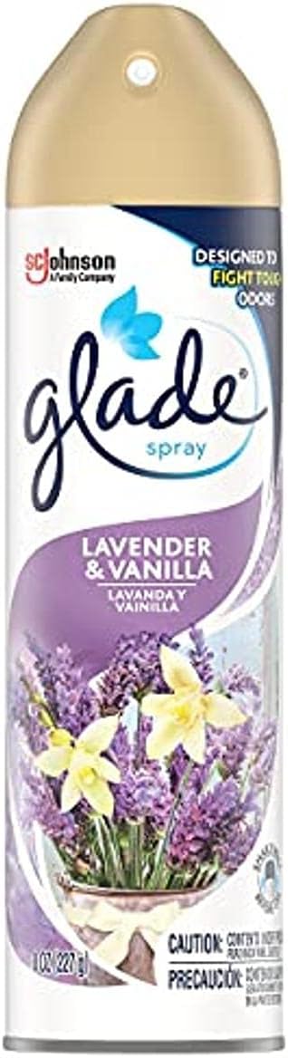 Glade Air Freshener, Room Spray, Lavender & Vanilla, 8 Oz, 12 Count: Health & Personal Care