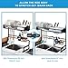 Sanlinkee Over The Sink Dish Drying Rack,Width Adjustable (25''≤Width Size≤37.5'') Stainless Steel Dish Drainer,for Kitchen Organizer Storage Space Saver Shelf Utensils Holder Tableware Drainer Black
