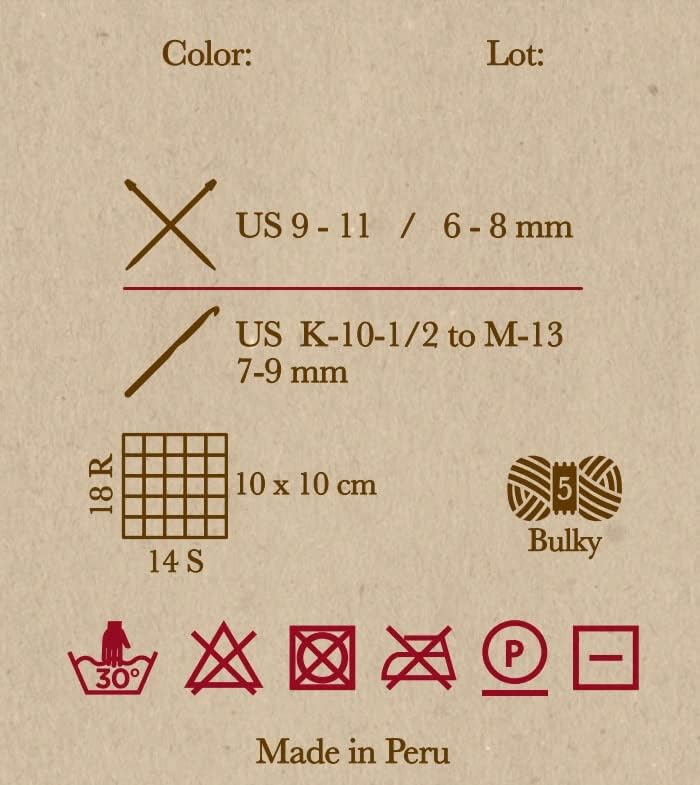 Miniatura 3 de 100% lana de alpaca bebé 100g madeja de peso voluminoso teñida a mano hecha en Perú - Celestialmente suave y perfecta para tejer y hacer ganchillo