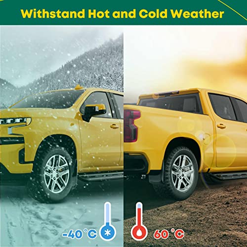 Yhtauto Set Of 4 Mud Flaps Splash Guards Need To Drill Replacement For Chevrolet Silverado Tahoe Suburban 2001-2014, Avalanche 2002-2006, Without Fender Flares, Front And Rear #TOP7