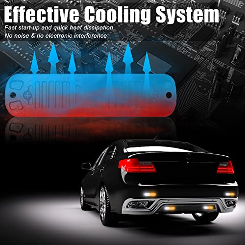 Xt Auto Led Strobe Warning Light 4.4-Inch Ultra Thin Slim 10 Led Light Head Emergency Hazard Beacon Caution Flashing Police Lights For Truck Car Pickup Vehicle Amber White 4-Pack #TOP2