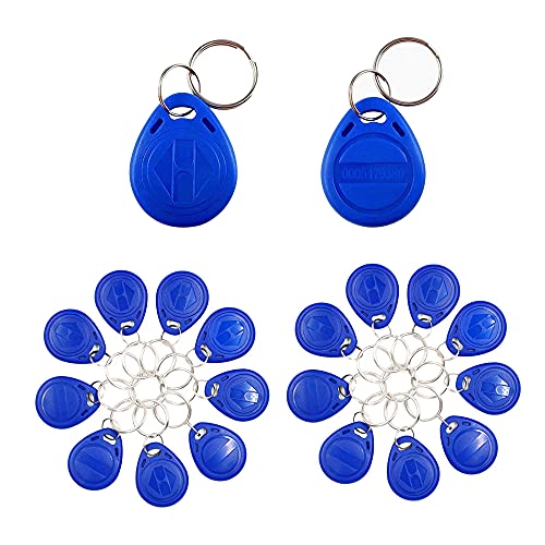 Gotetiso Llavero Rfid 50 Piezas Llavero Rfid 125khz EM4100 125Khz Llavero Rfid Proximidad Rfid ID Card Token Etiquetas Keyfobs Llaveros de Proximidad Rfid Tag para Control de Acceso (Solo lectura)