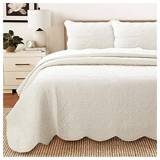 Cozy Line Home Fashions Victorian Medallion Solid Ivory Embossed