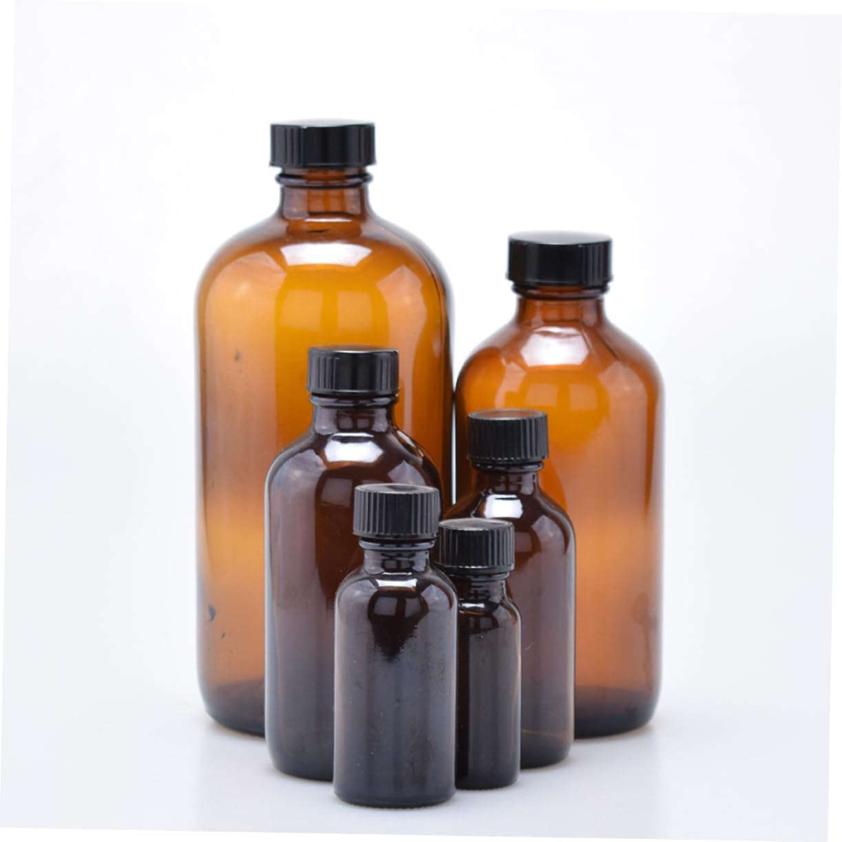 4pcs Sealing Brown Glass Bottles with Lid Multifunctional Honey Pot for Kitchen Storage Jam and Honey Container for Home Organization