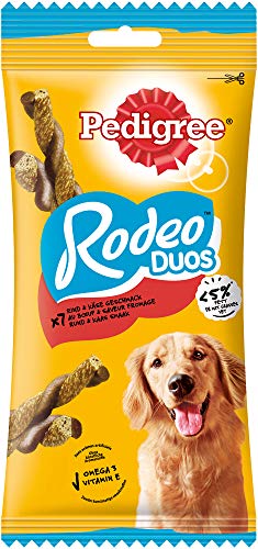 Pedigree Rodeo Duos Sticks Rind & Käse Geschmack Hundesnacks 10 x 7 Stück