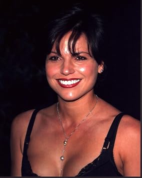 Lana Parrilla In Black Lace Top And Silver Bead Necklace Photo Print 8 x 10 - Item # MVM51669