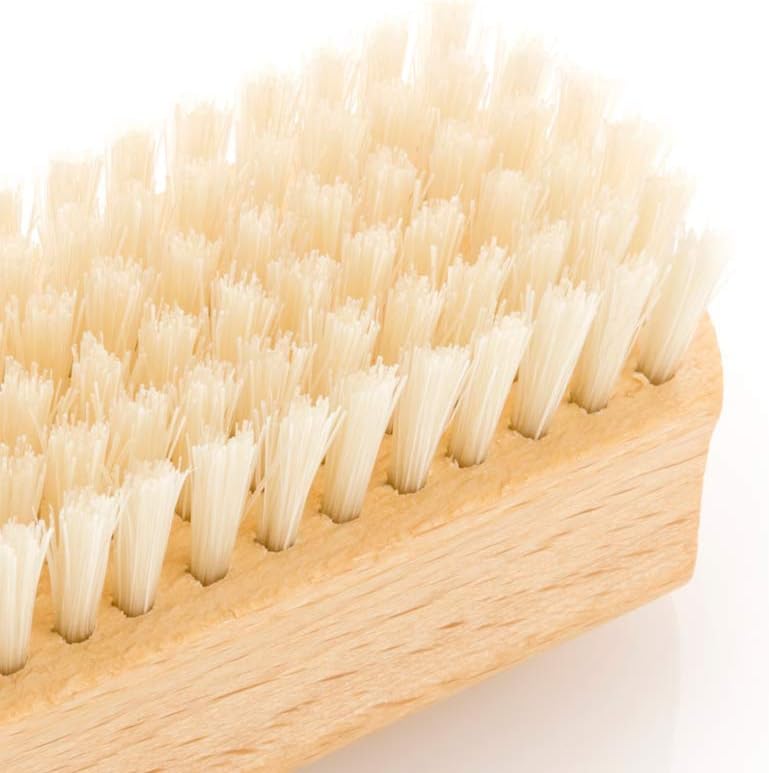 REMOS Hand & Nail Brush double-sided made of beech wood with natural bristles - Image 4