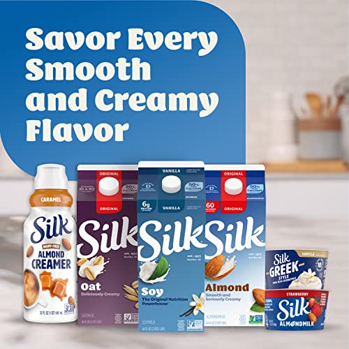 Silk Soy Milk, Vanilla, Dairy Free, Gluten Free, Vegan Milk With Vitamin D To Help Support Strong Bones, 64 Fl Oz Half Gallon #TOP7