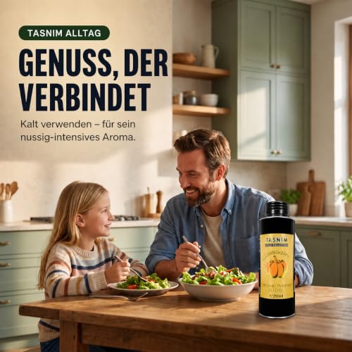 Bio Steirisches Kürbiskernöl – 100% Naturrein & Kaltgepresst – Premium Qualität für Haut und Haare oder Dressing in Salaten – Reich an Omega-3 & Omega-6 Fettsäuren – Hergestellt in Österreich