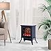 NEWTECK Chimenea Eléctrica Classic Flame, Calefactor Cerámico Termoventilador Llama Decorativa, Chimenea portátil,...