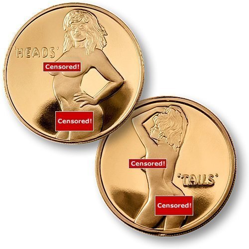 Northwest Territorial Mint Heads or Tails - Female Flip Coin, MerlinGold