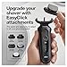 Braun Series 6 6075cc Electric Shaver with SmartCare Center and Precision Trimmer, Wet & Dry, Rechargeable, Cordless Foil Shaver, Black