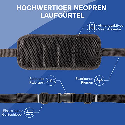 Gürteltasche Everest Fitness Bauchtasche in Schwarz und Grün