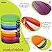 Sawysine 12 Pcs Floor Cushions Classroom Flexible Floor Seating with Handle for Kids in Home School Classroom Kindergarten Daycare Nursery (Classic Color,Round)