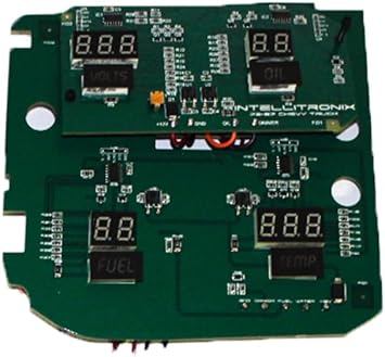 LED Digital Gauge Panel Compatible for Chevy Truck 1973-87 (Blue)