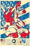 Trends International Looney Tunes x Team USA - Boxing Wall Poster, 22.4L x 14.7W, Premium Unframed Version