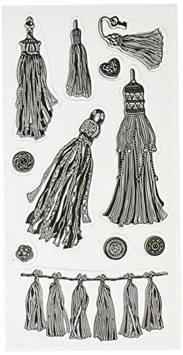 Inkadinkado Tassels Clear Stamps Sheet, 4" By 8" #TOP15