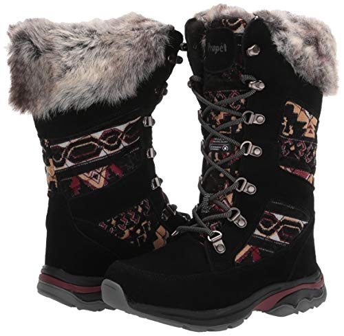 Propet Women's Peri Snow Boot, Black Quilt, 10 Wide #TOP6