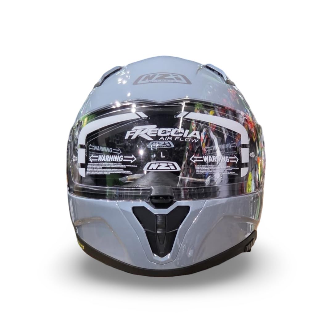 Casco Moto Integral NZI Freccia Nardo Grey Fibra de Vidrio + Visera Negra de Regalo Talla M